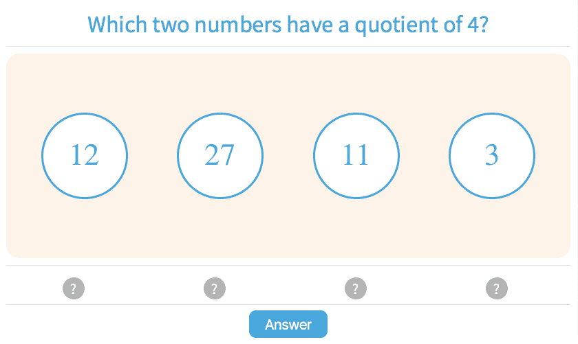 Division - Practice with Math Games