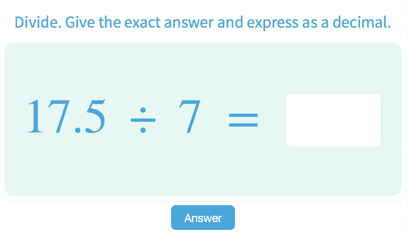 Division - Practice with Math Games